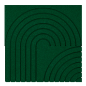 Curved Forest Green 24x24"