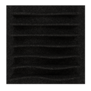 Wave Black 24x24"