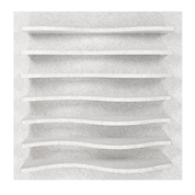 Wave White 24x24"