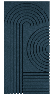 Curved Deep Blue 24x48"