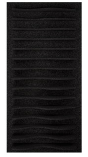 Wave Black 24x48"